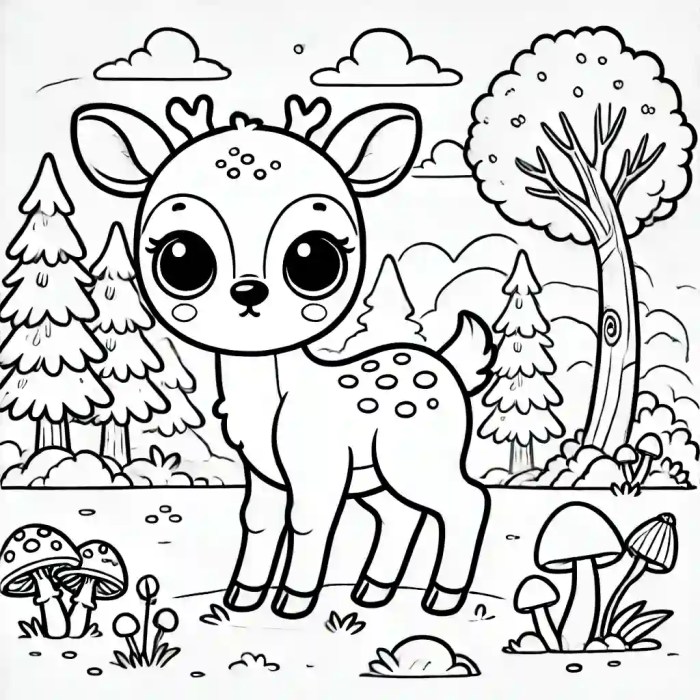 Cute animal printable coloring pages