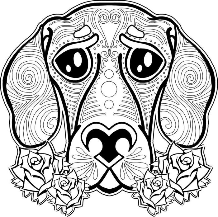 Animal easy mandala coloring pages