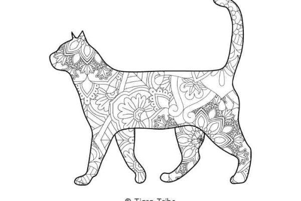 Animal easy mandala coloring pages