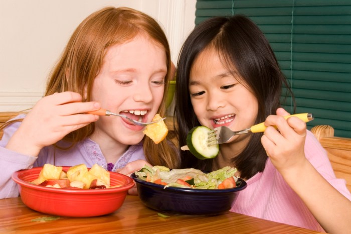 Kindern die gesunde ernährung erklären