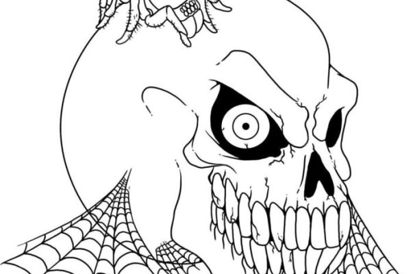 Scary animals coloring pages