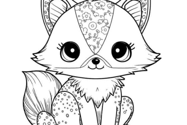 Animal kawaii coloring pages