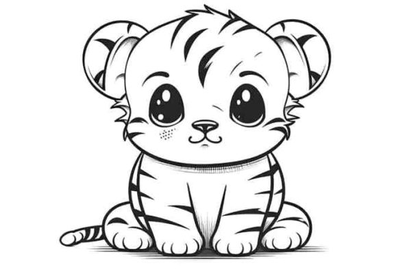 Cute printable animal coloring pages