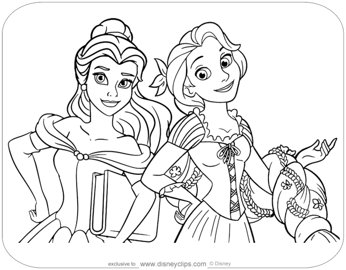 Anime princess coloring pages