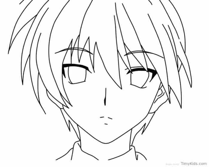 Anime characters coloring pages