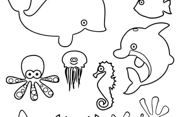 Free ocean animal coloring pages