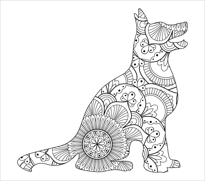 Animal mandala coloring pages