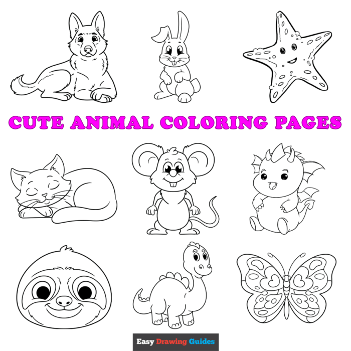 Coloring pages animals printable