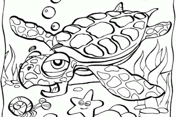 Printable coloring pages sea animals