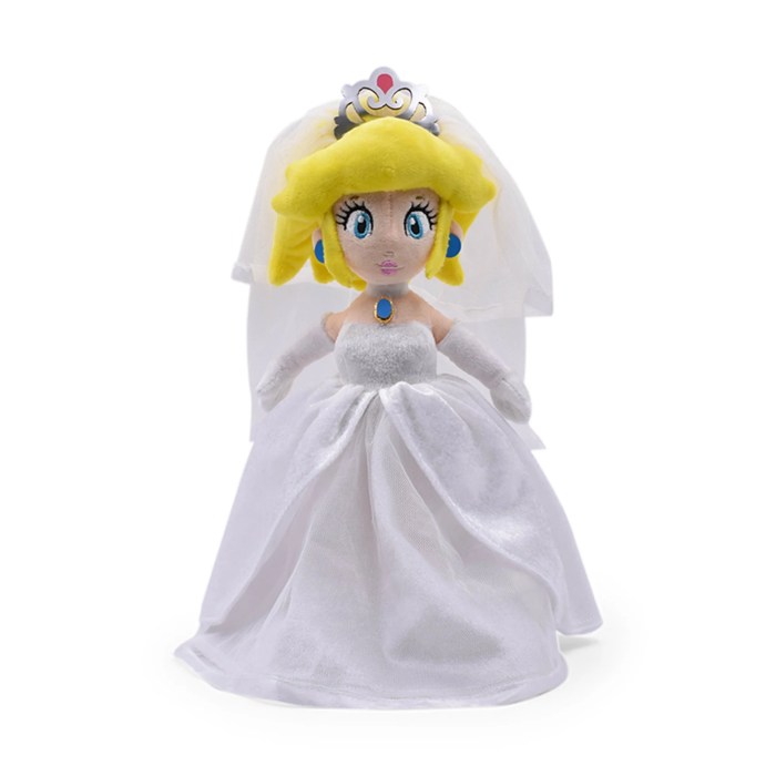 Princess peach wedding dress