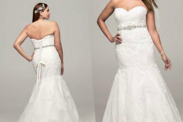 Plus size lace wedding dresses