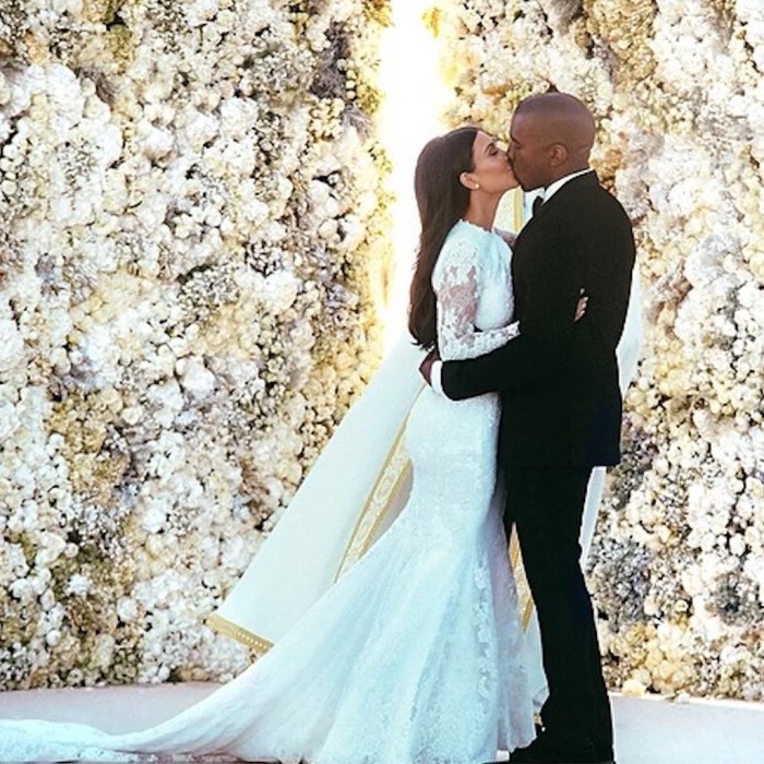 Kim kanye kardashian wedding west anniversary album wests