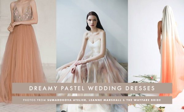 Pastel dress for wedding