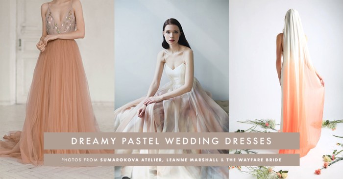 Pastel dress for wedding