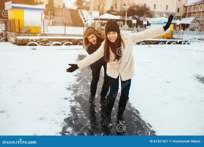 Woman on wedding dress on skates