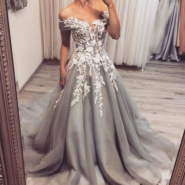 Grey dresses to wear to a wedding